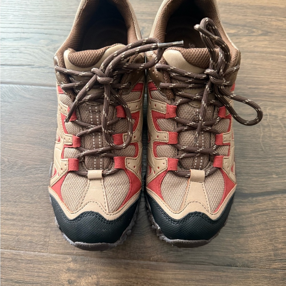 Brown and brick Red Hiking and Walking Shoes